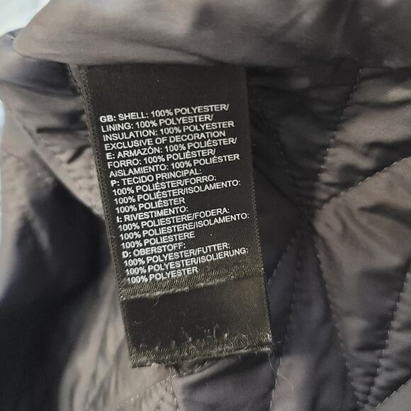 The North Face Thermoball Eco Puffer Jacket Blue-Gray Black Tie Dye Size Small - Picture 9 of 9